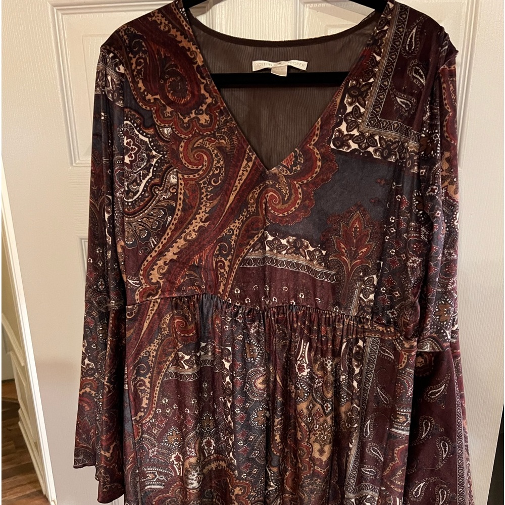 Boston Proper vintage XL boho dress